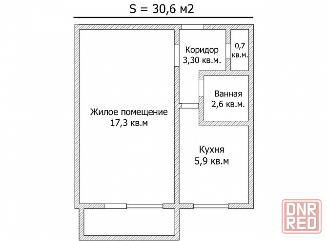 Продается однокомнатная квартира Мариуполь - изображение 6
