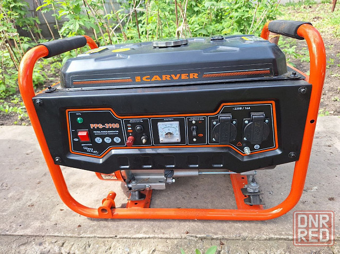 Генератор бензиновый CARVER PPG-3900 (3.2 кВт, бак 15 л) / бензогенератор / резервное питание Донецк - изображение 1
