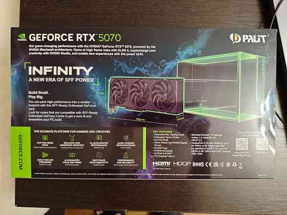 Видеокарта Palit NVIDIA GeForce RTX5070 INFINITY 3 12GB GDDR7 Новая Донецк