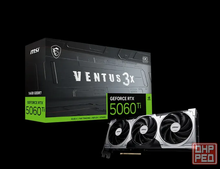 Видеокарта NVIDIA GeForce RTX 5060 Ti (16GB GDDR7) MSI Ventus 3X OC Донецк - изображение 1