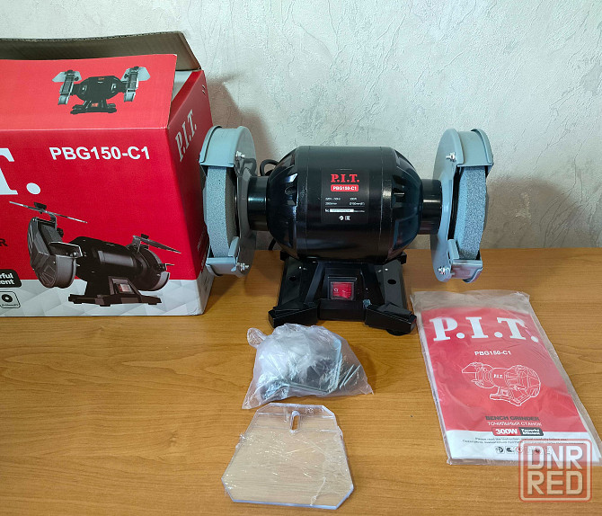 Точило электрическое, точильный станок pit 150 мм 300 Вт Донецк - изображение 1