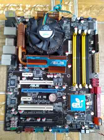 Материнка P5Q-E + Core 2 Quad Q9550 Донецк
