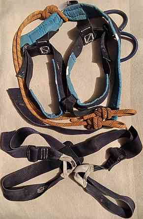 Спусковое "Федя". Карабины. Ролик для жумара. Восьмёрка. Система (обвязка). Верёвки 10мм. Сидушка. Донецк