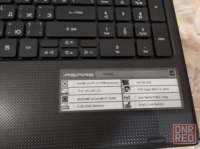 Продам ноутбук Acer 5742G на intel core i3 Донецк - изображение 3