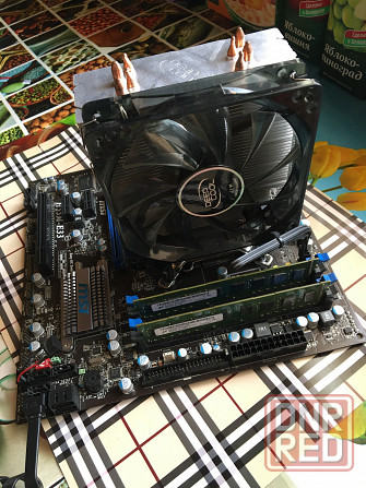 Продаю комплект msi h55+xeon x3450 (4 ядра и 8 потоков) +озу 8gb Макеевка - изображение 1
