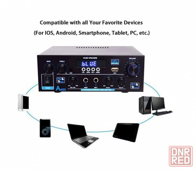 Цифровой усилитель мощности класса D Hi-Fi Bluetooth 5.0 Донецк - изображение 6