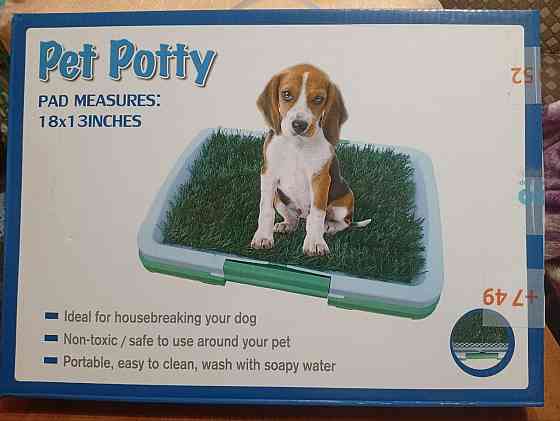 Туалет для животных с антибактериальной травкой wikiLAB Pet Potty Торез