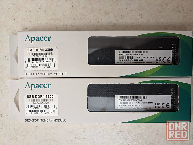 Оперативная память Apacer DDR4-3200 16Gb Макеевка - изображение 1