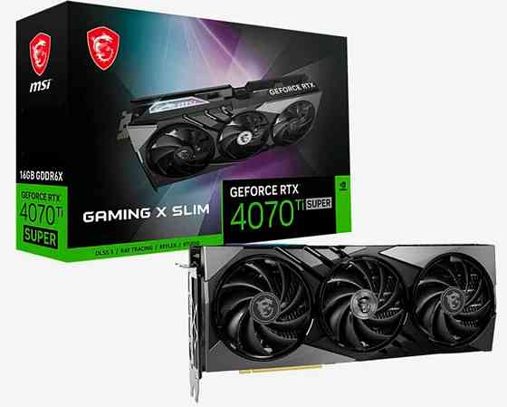 Rtx 4070 ti super gaming x slim 16G 16 гб. Макеевка