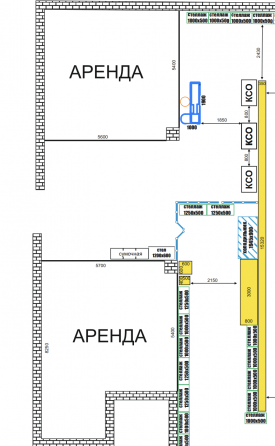 Пpедлагaются в aренду торговые помещения 43,7 (м2) и 35,8 (м2) в магазине «Молоко» в г.Харцыск !!! Донецк