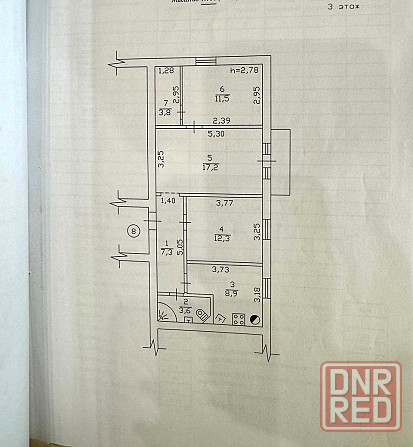 Продажа 3-ком.кв. Сталинка! ул.Будённого! 3-й этаж! Перекрытия Жб. Готовые документы! Донецк - изображение 9