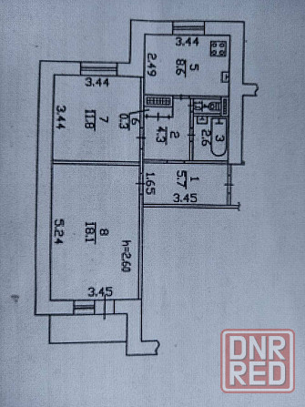Продаётся 2-х к. кв., ул. Генерала Антонова, рядом Крытый рынок Донецк - изображение 2