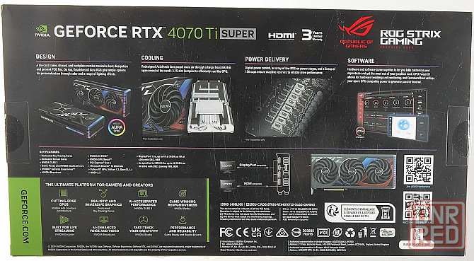 Asus rog strix geforce rtx 4070 ti super oc 16gb для игр Донецк - изображение 4