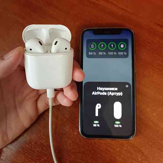 Наушники Apple AirPods 2, беспроводные, оригинал Донецк