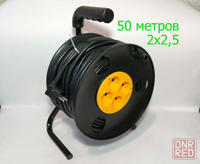 Удлинитель 50 м на катушке силовой пвс 2х2,5 мм Донецк - изображение 1
