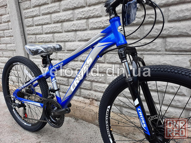Новый Велосипед Cross Focus 24" Синий Донецк - изображение 5