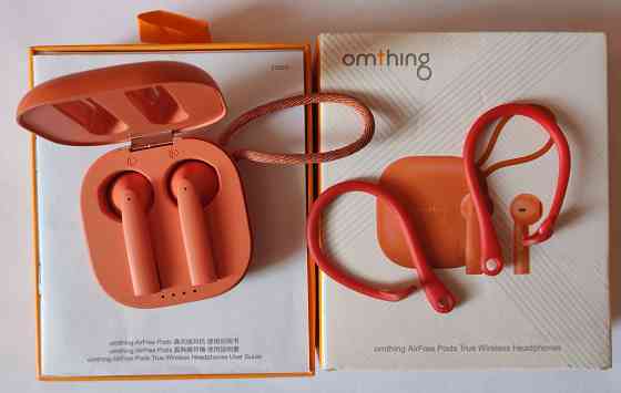 Продам гарнитуру Omthing Airfree Pods TWS(EO005)Orange + клипсы для гарнитуры Донецк