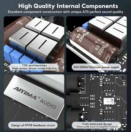 Усилитель Aiyima A70 + (DAC) Hi-Res 192 кГц Донецк