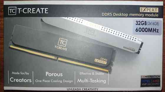 Оперативная память DDR5 T-Create Expert 32GB 6000MHz CL38 (38-38-38-78) 2x16 Донецк