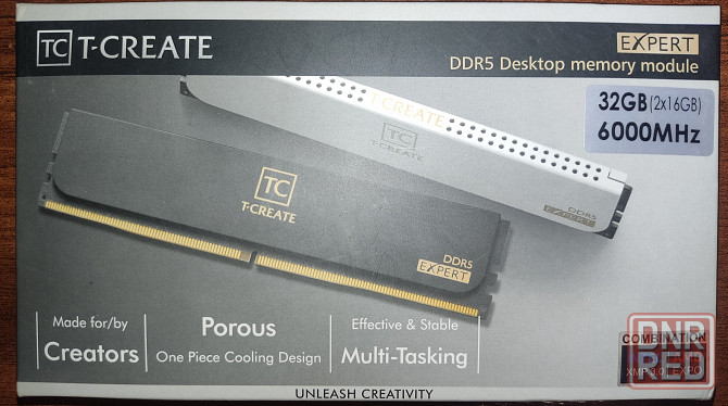 Оперативная память DDR5 T-Create Expert 32GB 6000MHz CL38 (38-38-38-78) 2x16 Донецк - изображение 1