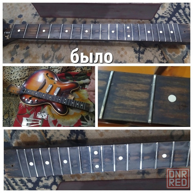 Ленинградская полуакустическая гитара "Мария". Полностью исправна, после тех. реставрации. Донецк - изображение 5