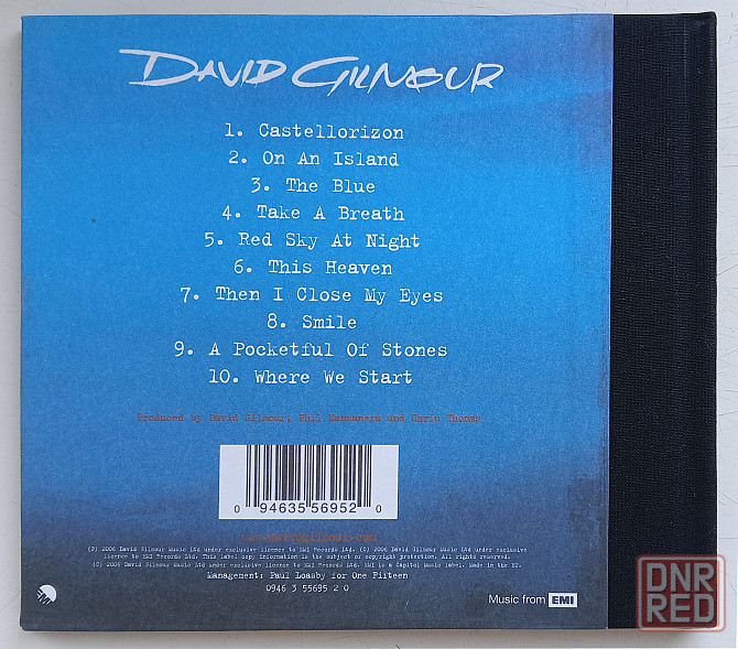 Фирменный CD: David Gilmoure (2006) On An Island Макеевка - изображение 2