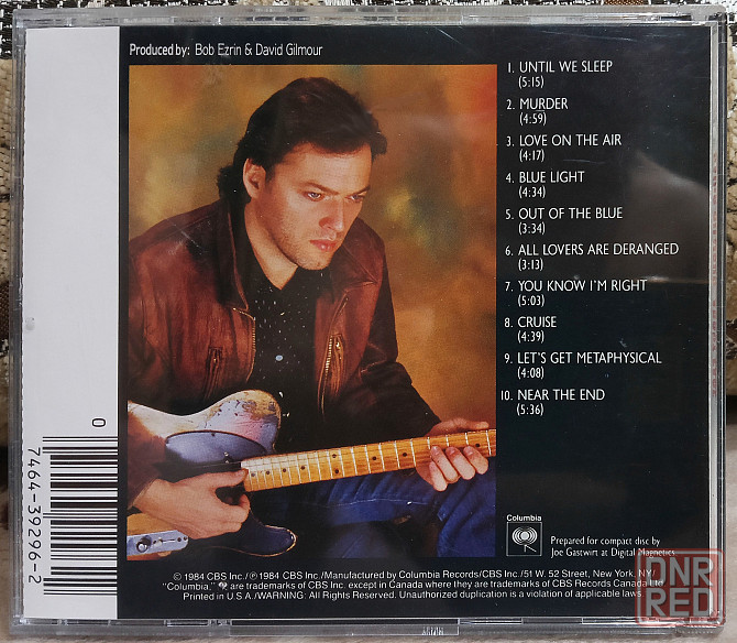 Фирменный CD: David Gilmore (1984) About Face Макеевка - изображение 2