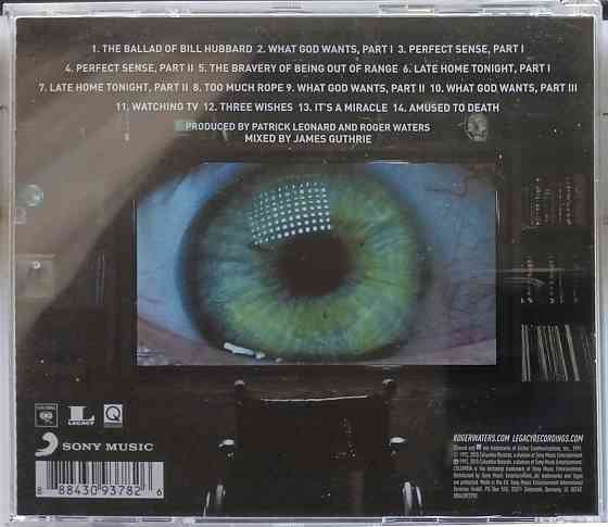 Фирменный CD: Roger Waters (1992) Amunsed To Death Макеевка