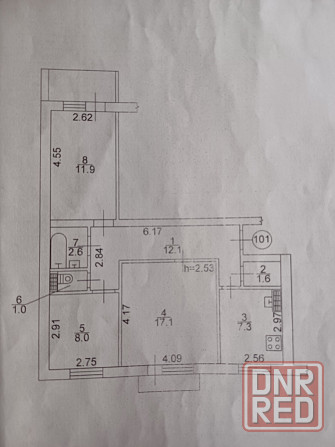 Продам 3 кв Калининский Дружба ул.Черкасова Донецк - изображение 1