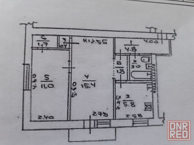 Продам 2-х комн в Пролетарском р-не, 2/3. Кирпичный тёплый дом, газ. Донецк - изображение 8