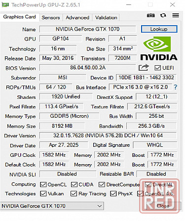 Видеокарта MSI GeForce GTX 1070 Gaming X 8Gb Донецк - изображение 8