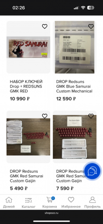 Кейкапы Drop Gmk Red samurai оригинал Донецк