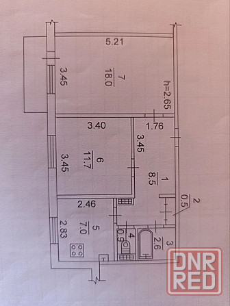 Продам 2ком квартиру, Под Ремонт, Мкрн Цветочный, Буденновский район Донецк - изображение 10