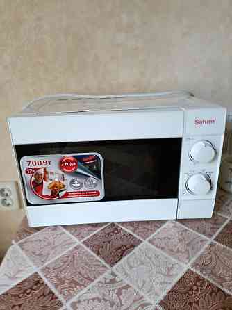 Микроволновка Saturn ST-MW 7155, б/у, цвет белый Донецк