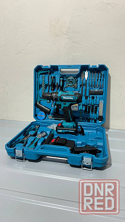 Шуруповёрт ударный Makita 21В с набором инструментов Донецк - изображение 1