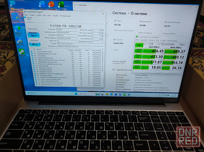 Новый! 15,6`IPS 4яд Intel N95 16Гб/1000 SSD Донецк - изображение 2