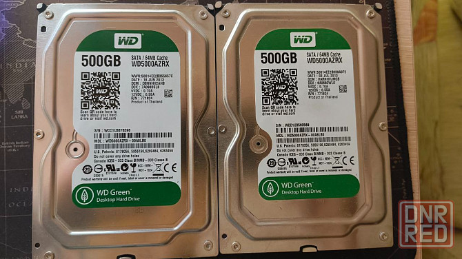 Жесткие диски WD Green 500gb/64mb cache Донецк - изображение 1
