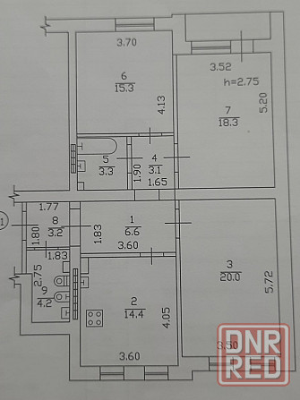 Продам Отличную 3 к кв пл.Ленина 90 кв.м Постышева Донецк - изображение 6