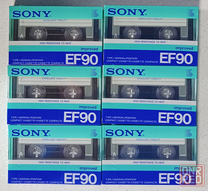 Новые Японские аудиокассеты Sony Improved EF90-Type-I. Донецк - изображение 2