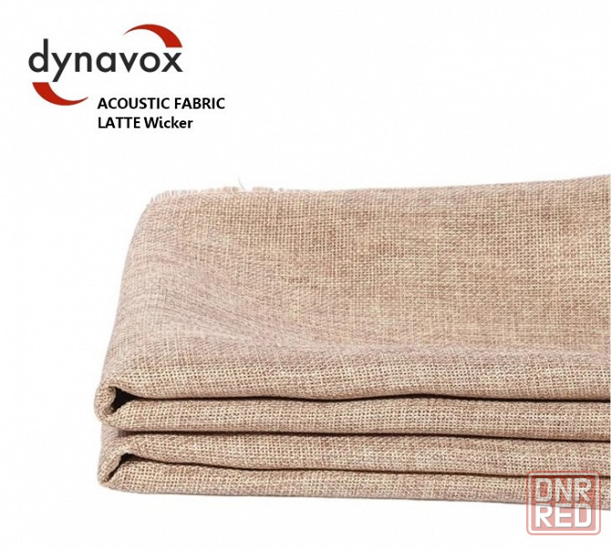 Акустическая звукопроницаемая ткань Dynavox (плетёная структура) латте Донецк - изображение 1