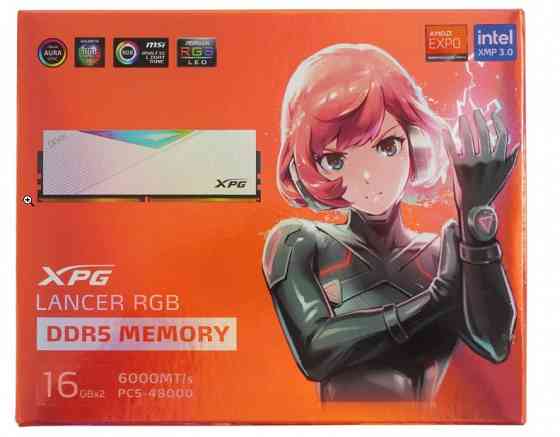 Оперативная память DDR5 ADATA XPG Lancer RGB White 32GB (kit 2x16GB) 6000MHz Донецк