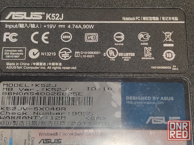 ноутбук Asus K52JV под восстановление или на запчасти (Макеевка) Макеевка - изображение 3