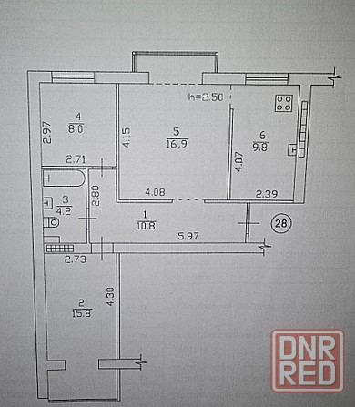 Продам Отличную 3-х комн 70 м² в Ленинском р-не ул. Речная, Боссе. Ремонт. Донецк - изображение 5