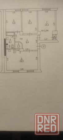 Продается 3комнатная квартира по улице Щорса, недалеко больница Вишневского Донецк - изображение 6