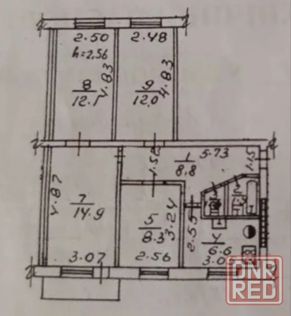 Продажа срочная. Цена снижена! Продаю 4-х комнатную квартиру в Куйбышевском районе Донецк - изображение 1