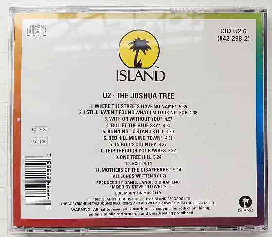Фирменный CD: U2 (1987) The Joshua Tree Макеевка
