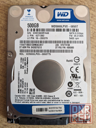 Жёсткие диски WD 500Gb для ноутбука Макеевка - изображение 4
