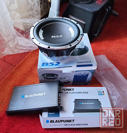 Сабвуфер 12" 1200вт + усилитель 4-х кан. по 260вт. Донецк - изображение 3