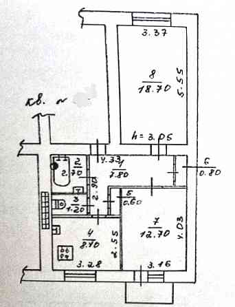 2-х комн. сталинка, Калининский рынок. Бульвар Шевченко. Донецк