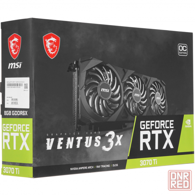 Видеокарта MSI RTX 3070 Ti VENTUS 3X 8GB PCIe 4.0 GDDR6X Донецк - изображение 1